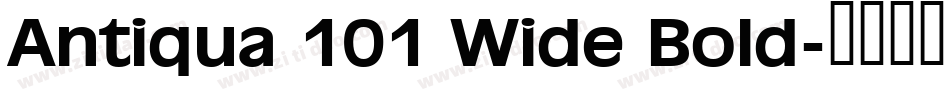 Antiqua 101 Wide Bold字体转换